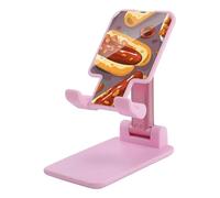 Fagioli Al Forno E Hot Dog Novità Pieghevole Supporto Del Telefono Cellulare Stampato Regolabile Desktop Supporto Del Telefono Accessori Da Viaggio 6.5×3.5×2.5 Pollici