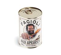 Fagioli alla Bud Spencer - Ricetta Originale con Fagioli Borlotti Italiani, Lattina da 400g (Pronti in 3 minuti, Senza Glutine, Prodotti in Italia)