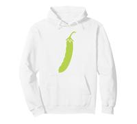 Fagioli Verdi Semplice vegetale Minimalista Fagiolo Verde Felpa con Cappuccio