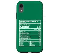 Fagiolini Fagioli Nutrizionali Pannello Minimal Typography Design Custodia per iPhone XR