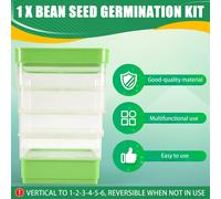 Fagiolo Seme Germinazione Kit Microgreen Pianta Crescita Vassoio Fourtier