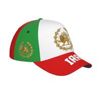 FAGIUCHI Iran Persia Emblem Lion Sun 1423-1907 - Cappello da baseball con stampa 3D, per escursionismo, ciclismo, vacanze, colore nero, Nero , 7 1/8-7 1/4