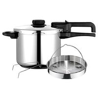 Fagor Dual Xpress Pentola a Pressione 8 L, Induzione, Acciaio Inox. 18/10, Regolatore di Pressione - acciaio inox 81OPFGDEX8C