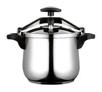 FAGOR ® Fagor Classica pentola a pressione rapida, 8 l, realizzata in acciaio inox 18/10, adatta a tutti i tipi di cucine, induzione totale, fondo termodiffusore IMPAKSTEEL 3 sistemi di sicurezza,
