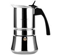 FAGOR Etnica Caffettiera Italiana Induzione Acciaio Inossidabile, Espresso 6 Tazze di Caffè, 81CFFGIET06, Argento - 8429113800383