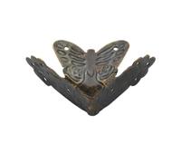 Fagoritime Angolo for Libri in Metallo a Forma di Tigre | Bronzo 10/20 pezzi 44-73mm Scenario di utilizzo: Scrapbooking, album fotografici, artigianato(Bronze:44mm*High 18mm,10pcs)