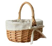 Fagoritime Mini Cestino Portatile in Vimini Intrecciato in bambù | Scenario di utilizzo del marrone: decorazioni for la casa, regali, picnic, bagno, trasporto quotidiano