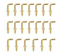 Fagoritime Vite for ganci for tazze in acciaio inossidabile 304 | Forma a L dorata 17x7x2mm for appendere gli strumenti delle tazze nella casa del laboratorio di cucina