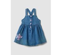 FAGOTTINO, Abito Denim Blu In Misto Cotone E Viscosa Con Stampa Lilo & Stitch Per Bimba, Bambina, Blu, Taglia: 18-24