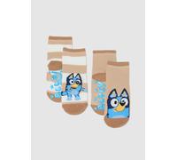 FAGOTTINO, Bipack Calzini In Misto Cotone Multicolor Da Neonato Con Ricamo Bluey, Bambino, Multicolor, Taglia: 18-24