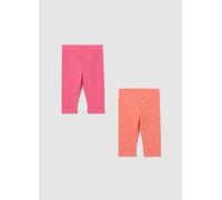 FAGOTTINO, Bipack Leggings Rosa E Arancione A Tre Quarti Con Stampa, Bambina, Multicolor, Taglia: 18-24