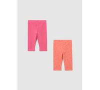 FAGOTTINO, Bipack Leggings Rosa E Arancione A Tre Quarti Con Stampa, Bambina, Multicolor, Taglia: 30-36