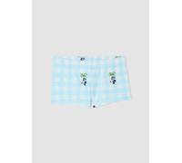 FAGOTTINO, Costume Slip A Quadri Bianco E Azzurro Da Neonato Con Topolino, Bambino, Multicolor, Taglia: 24-30