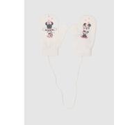 FAGOTTINO, Guanti Da Bambina Bianche Con Stampa Disney E Cordoncino, Bianco, Taglia: ONE SIZE