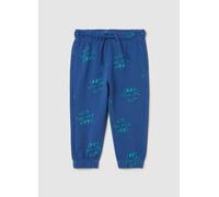 FAGOTTINO, Joggers Con Profili Elasticati Stampa "into The Wild Mood", Bambino, Blu, Taglia: 30-36