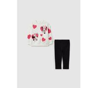FAGOTTINO, Jogging Set Con Rouches E Stampa Minnie, Bambina, Multicolor, Taglia: 9-12