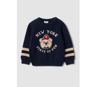 FAGOTTINO, Maglione Blu In Puro Cotone Con Girocollo E Stampa Cagnolino Per Bimbo, Bambino, Blu, Taglia: 18-24