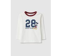 FAGOTTINO, T-shirt Da Bimbo In Puro Cotone Bianco Regular Fit Con Mickey Mouse, Bambino, Bianco, Taglia: 12-18
