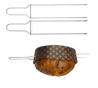 FAH - Spillone per Panettone e Colomba, Set 2 Spilloni in Acciaio Inox