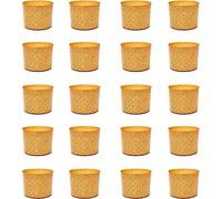 FAH - Stampo Mini Panettone 100 gr - 20pz, Pirottini Panettone Professionale di Carta Naturale di Pura Cellulosa, Forme di Cottura per Panettoni 100 g, Resistente al Calore 200°C