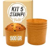 FAH - Stampo Panettone Alto 500gr, 5pz