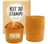 FAH - Stampo per Panettone Alto 750 gr, 10pz