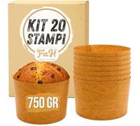 FAH - Stampo per Panettone Alto 750 gr, 20pz