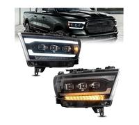 FAHBSTR Indicatore Laterale Per Dodge Per Ram 1500 2019-2021 Luci Guida Anteriori DRL Con Indicatori Direzione Sequenziali 2 Pezzi Fari Anteriori A LED(Left Hand Driver)