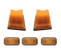 FAHBSTR Indicatore Laterale Per Hummer H2 SUV SUT 2003-2009 Lampade Rosse Ambrate OEM Alloggiamenti Per Luci Posizione Anteriori E Posteriori Per Tetto Cabina(5pc No Bulb)