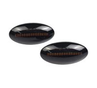 FAHBSTR Indicatori Direzione Sequenziali Una Coppia Dinamica Auto Indicatore Laterale Acqua Che Scorre Lampeggiante Direzione Per Suzuki Per Swift Per Jimmy Per Vitara SX4 Per Alto(Smoked Black)