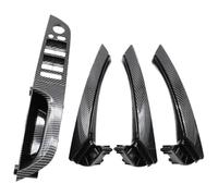 FAHBSTR Set maniglie Per Serie 3 E90 E91 316 318 320 325 328i 2004-2012 LHD Maniglia Interna In Plastica Portiera Rivestimento Set Completo(Carbon,35.5 High-end)