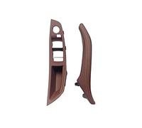 FAHBSTR Set maniglie Per Serie 5 Per F10 Per F11 Per F18 Car Interior Door Handle Panel Pull Trim Cover(LHD Front 2pcs Brown)