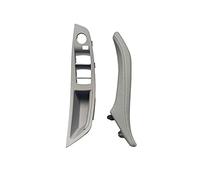 FAHBSTR Set maniglie Per Serie 5 Per F10 Per F11 Per F18 Car Interior Door Handle Panel Pull Trim Cover(: LHD Front 2pcs Gray)