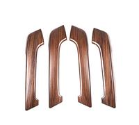FAHBSTR Set maniglie Per Toyota Per Land Cruiser Per Prado Per FJ150 150 2010-2018 Car Interior Door Handle Decoration Cover Trim ABS Chrome(Pine Wood grain)