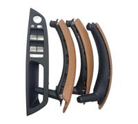 FAHBSTR Set maniglie Per X5 Per X6 E70 E71 E72 2007-2014 Maniglia Interna Porta Con Rivestimento In Pelle Set Completo(Sattel Brown)