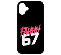 FAHHH 67 Fun Six Seven 6 7 Meme Gen Z Alpha 67 FAHH Custodia per iPhone 16 Plus