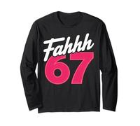 FAHHH 67 Fun Six Seven 6 7 Meme Gen Z Alpha 67 FAHH Maglia a Manica