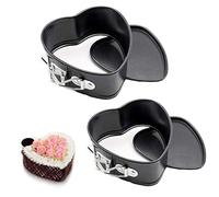 Fahibin 2 Pezzi Teglia da Forno Rotonda per Torta, Tortiera Rimovibile,Tortiera Rimovibile,Per Cheesecake, Mousse Cake, Chiffon Cake