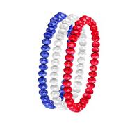 Fahoujs 1 Set Elegante Catena da Polso con Perline nei Colori della Bandiera, Perfetta per i Braccialetti con Perline stratificate per Le Vacanze