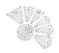 Fahoujs 10 PC/Impostare Modelli Di Pannello Regolari Quilt Righello Acrilico Patchwork Lurer Righello Stencil Per I Progetti Di Cucire