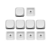 Fahoujs 10 pezzi PBTs non incisi spazi vuoti Keycap MOA altezza altezza 1U tintura chiave a sublimazione per switch MX MOA