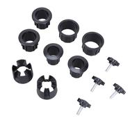 Fahoujs 12pcs Ombrello Base Sostituzione Parti Foro Anelli Tappo Coperture Filetto Trapano Vite Per Giardino Mobili Esterni Caffè Ombrello Tetto