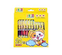 Fahoujs 18.12.24/36 Colori Lavabile Matita Colorata Per Bambini Facile Da Impugnare Esagonale Colorato Matita Per Bambini Bambino 3+ Scaraboni Libro Toddler Safe