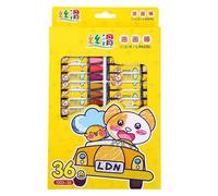 Fahoujs 18.12.24/36 Colori Lavabile Matita Colorata Per Bambini Facile Da Impugnare Esagonale Colorato Matita Per Bambini Bambino 3+ Scaraboni Libro Toddler Safe