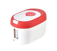 Fahoujs 2. Dispenser per Cereali a Pulsante con Corpo in PP infrangibile e Dispenser per Riso con Finestra Trasparente Dual-Lock Freshness
