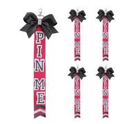 Fahoujs 5pcs scintillanti Cheer Portachiavi Zaino Fascino Portachiavi Amicizia Ornamento Adatto per Giochi E Concorsi Teen Giustizia Squad Regali