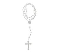 Fahoujs 8 Colori Plastica Luminoso Luminoso Rosario Scuro Perle Collana Gioielli All Match Per La Preghiera Della Chiesa Collane Carine Per Ragazze Adolescenti Raccolti, Taglia unica, come descritto