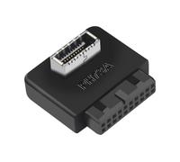 Fahoujs Adattatore per pannello frontale USB verticale USB 3.1 tipo a USB3.0 19/20Pin per adattatore pannello anteriore di tipo C