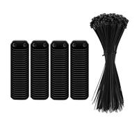 Fahoujs Balcone Privacy Schermi di montaggio Set Clip Con Fascette per Cavi Per Installazione Recinzione Giardino Cavo di Rete Piastrina in PVC Adatto