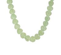 Fahoujs Bella collana a forma di cuore in resina elegante colori vivaci accessori per la catena per l'usura quotidiana Multicolor Love Candy Jewelry regalo, Taglia unica, come descritto, come
